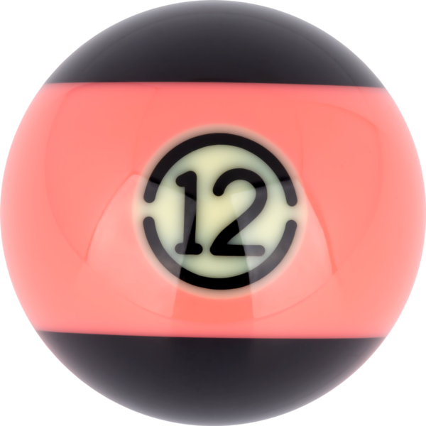 Aramith BLACK Replacement Ball – #12 | Golden Break Billiards